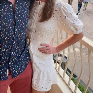 Aura White Lace Dress from Red Dress